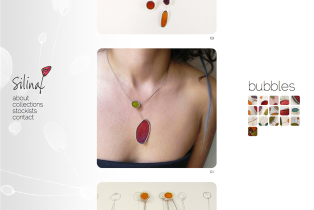 silina jewellery design collection page